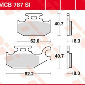 Plăcuțe de frână MCB787SI