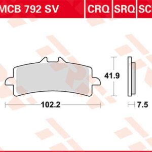 Plăcuțe de frână MCB792CRQ