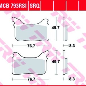 Plăcuțe de frână MCB793RSI