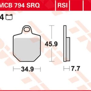 Plăcuțe de frână MCB794RSI