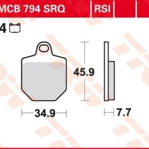 Plăcuțe de frână MCB794TRQ