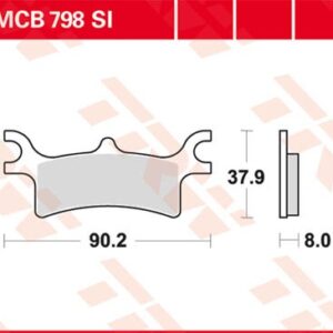 Plăcuțe de frână MCB798SI