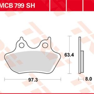 Plăcuțe de frână MCB799SH