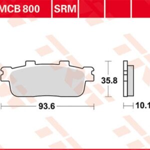 Plăcuțe de frână MCB800SRM