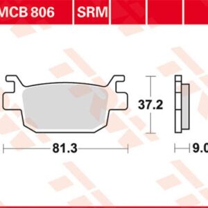 Plăcuțe de frână MCB806SRM