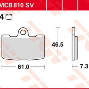 Plăcuțe de frână MCB810SV