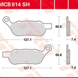 Plăcuțe de frână MCB814SH