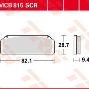 Plăcuțe de frână MCB815SCR