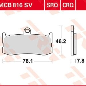 Plăcuțe de frână MCB816CRQ