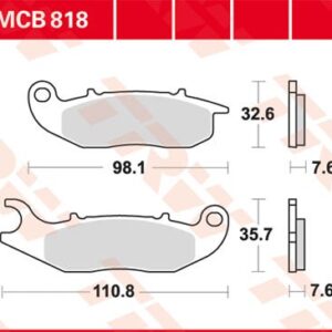 Plăcuțe de frână MCB818