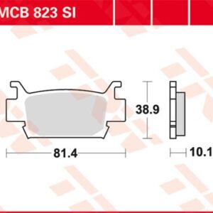 Plăcuțe de frână MCB823SI