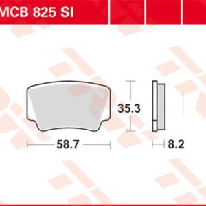 Plăcuțe de frână MCB825SI