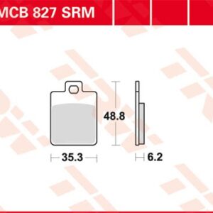 Plăcuțe de frână MCB827SRM