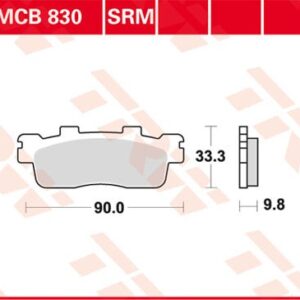 Plăcuțe de frână MCB830SRM