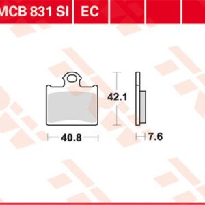 Plăcuțe de frână MCB831EC