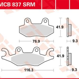 Plăcuțe de frână MCB837SRM