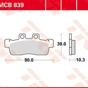 Plăcuțe de frână MCB839