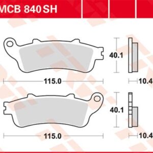 Plăcuțe de frână MCB840SH