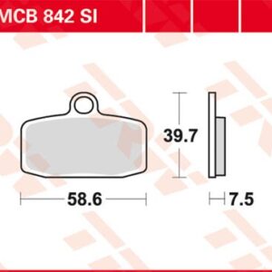 Plăcuțe de frână MCB842SI