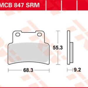 Plăcuțe de frână MCB847SRM