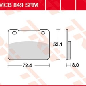 Plăcuțe de frână MCB849SRM