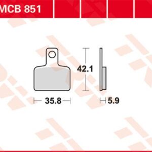 Plăcuțe de frână MCB851