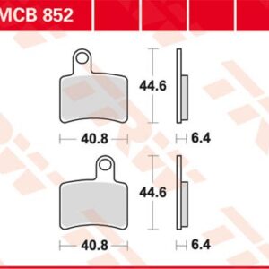 Plăcuțe de frână MCB852