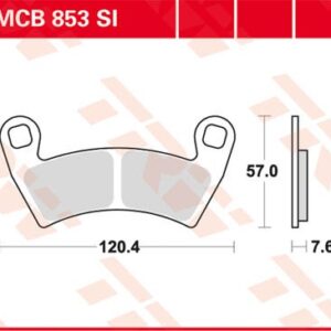 Plăcuțe de frână MCB853SI