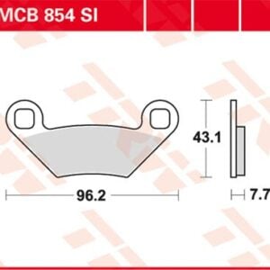 Plăcuțe de frână MCB854SI