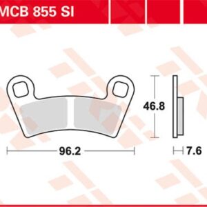 Plăcuțe de frână MCB855SI