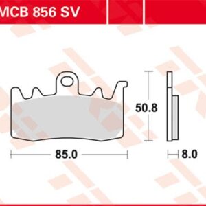 Plăcuțe de frână MCB856SV