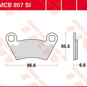 Plăcuțe de frână MCB857SI