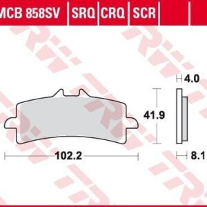 Plăcuțe de frână MCB858CRQ