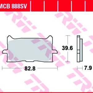 Plăcuțe de frână MCB888SV