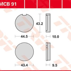 Plăcuțe de frână MCB91