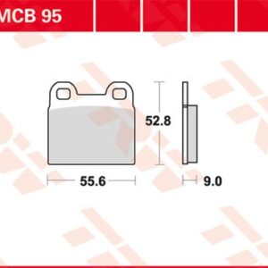 Plăcuțe de frână MCB95