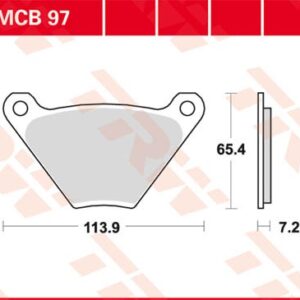 Plăcuțe de frână MCB97