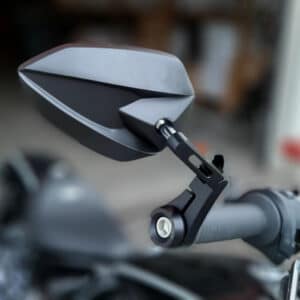 Oglinzi universale ghidon „STORM 10” | aluminiu negru | pereche | omologate E