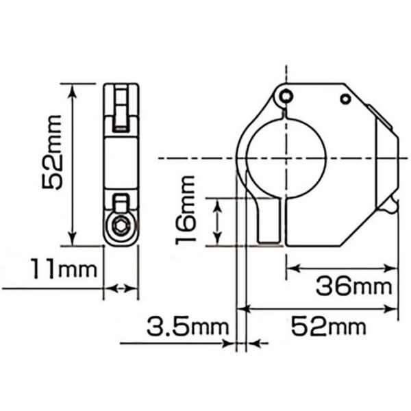 Priză USB-C Subțire 1 port 12V DC 5V/3A