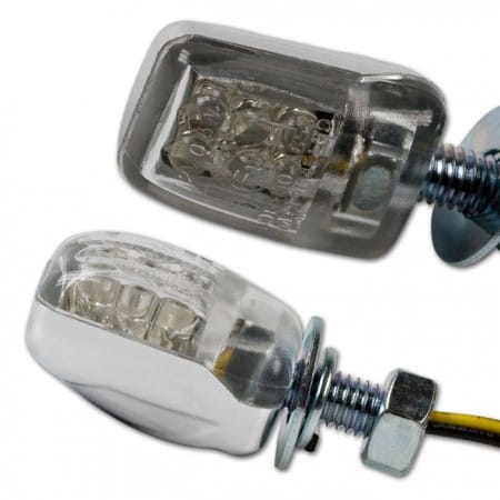 Semnalizări LED moto Nano, cromat