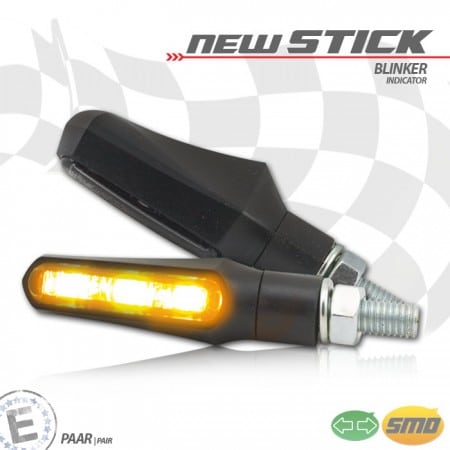 Semnalizări SMD moto New Stick, negru
