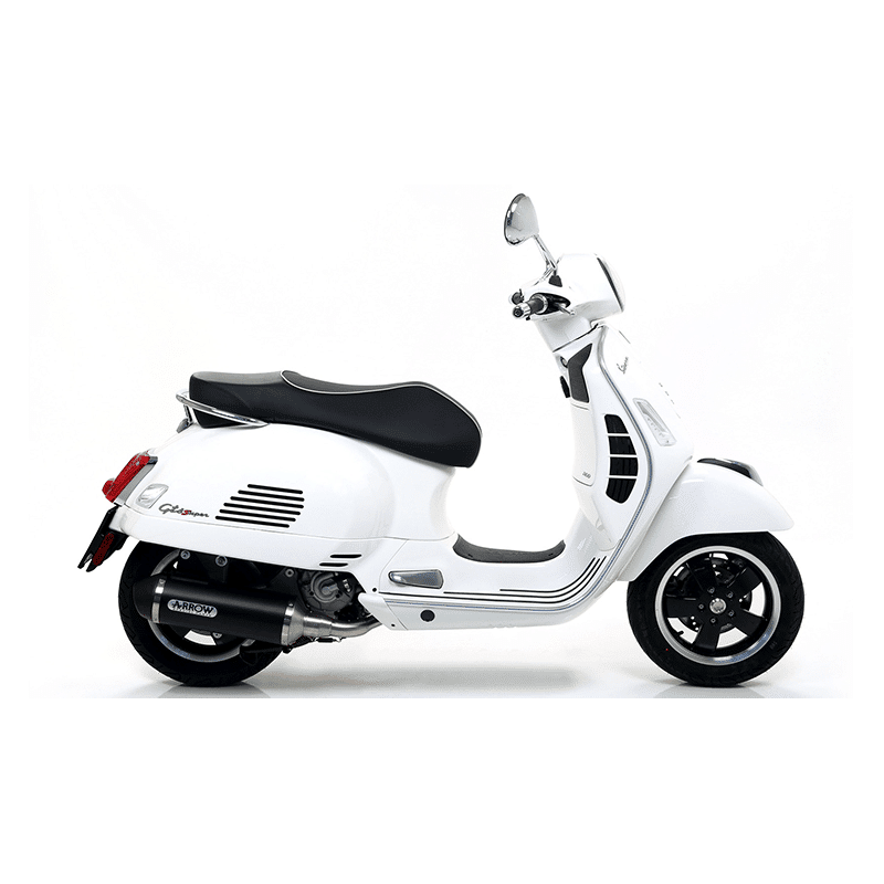 Tobă finală ARROW DARK URBAN pentru Piaggio Vespa GTS300 2017-, Aluminium negru