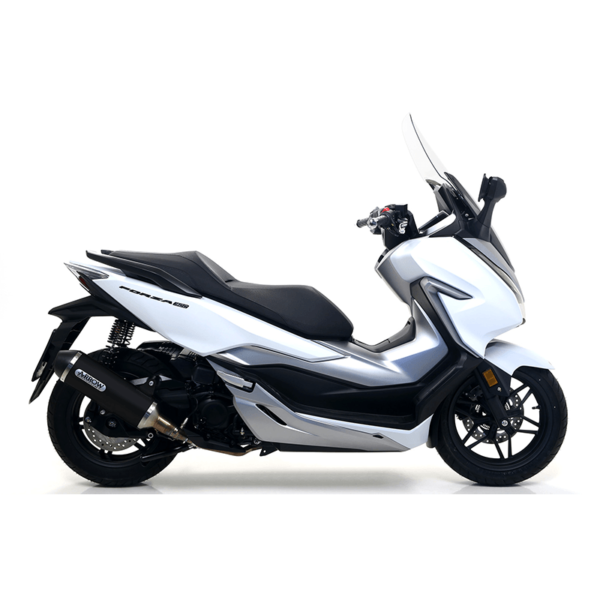 Tobă finală ARROW DARK URBAN pentru Honda Forza 300 2018-, Aluminium negru (doar cu țeavă intermediară ARROW)