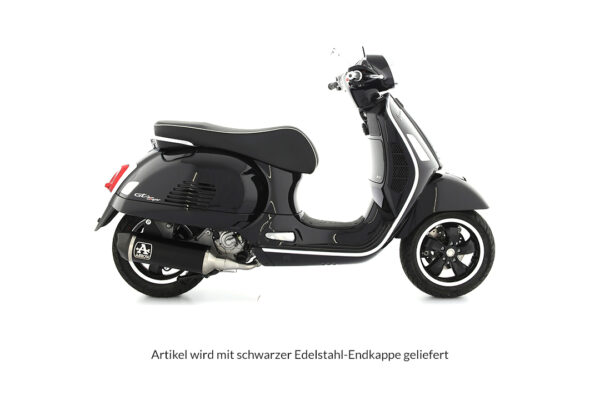 Tobă finală ARROW DARK URBAN pentru Piaggio Vespa GTS300 Anul modelului 2021-