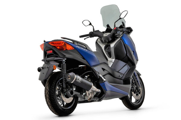 Tobă finală ARROW DARK URBAN pentru Yamaha X-Max 300 și Tricity 300 din anul modelului 2021-, Capac din oțel inoxidabil