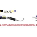 Tobă finală ARROW DARK URBAN pentru Yamaha Tricity 155 2022-, Aluminium negru