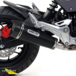 Tobă finală ARROW DARK X-KONE pentru BMW RNineT 2014-, Oțel inoxidabil negru (doar cu țeavă intermediară ARROW)