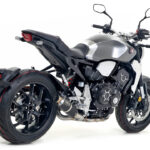 Tobă finală ARROW DARK GP2 pentru Honda CB1000R 2018- și 2021- din oțel inoxidabil