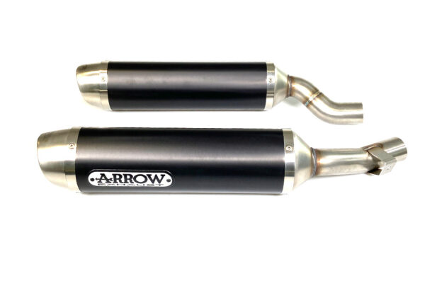 ARROW THUNDER pentru Kawasaki Z1000 2010-, Aluminium negru