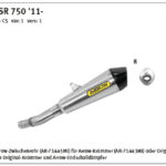 Tobă finală ARROW X-KONE pentru Suzuki GSR750 / GSX-S750 2011-, Oțel inoxidabil